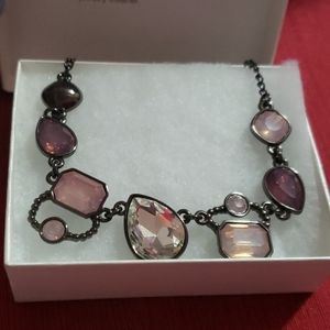 Park Lane statement necklace Purple